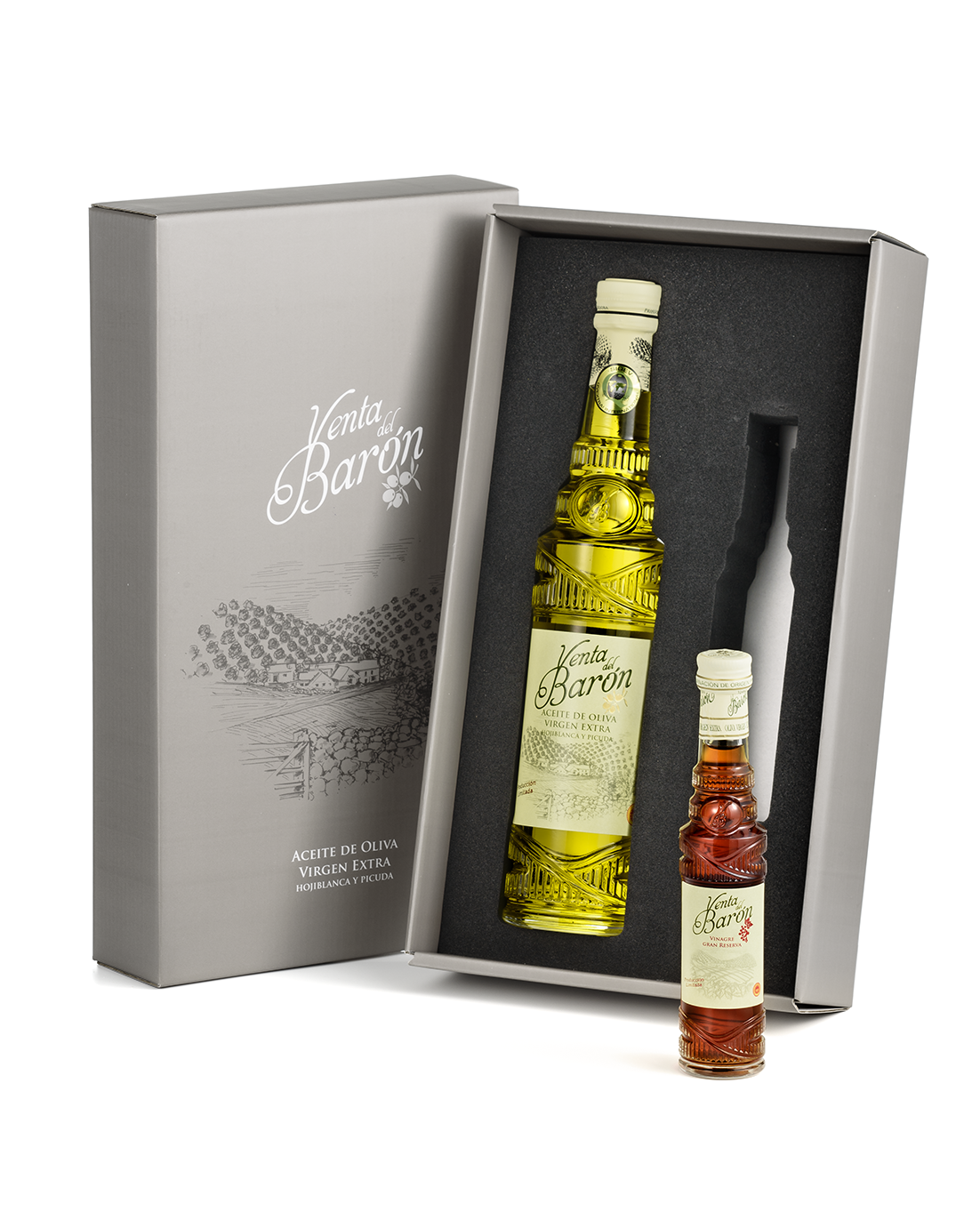 
                  
                    Extra virgin olive oil DOP Priego de Córdoba - Olive oil gift set with wine vinegar
                  
                