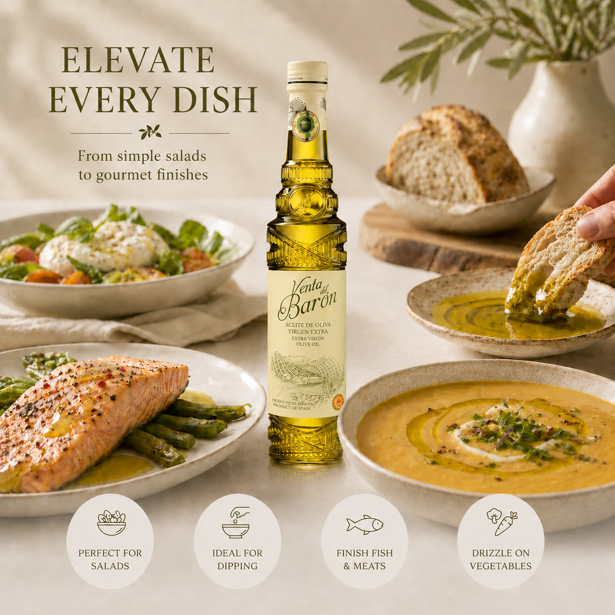 Extra virgin olive oil DOP Priego de Córdoba - 500 ml olive oil bottle
