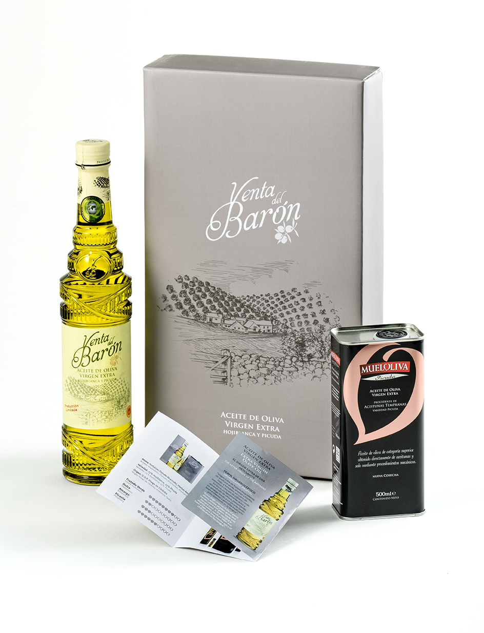 
                  
                    Venta del Barón Gourmet-Geschenkpaket 500 ml + Monovariatal Picuda 500 ml
                  
                