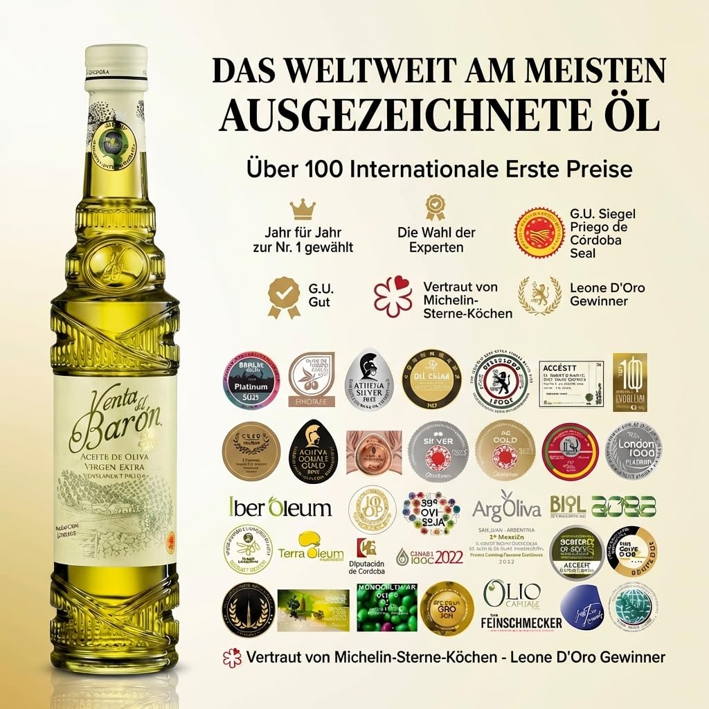 Extra natives Olivenöl DOP Priego de Córdoba - 500 ml Olivenöl Flasche