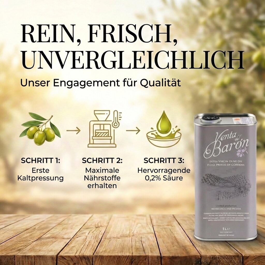 Natives Olivenöl extra DOP Priego de Córdoba - 1-Liter-Kanister Olivenöl