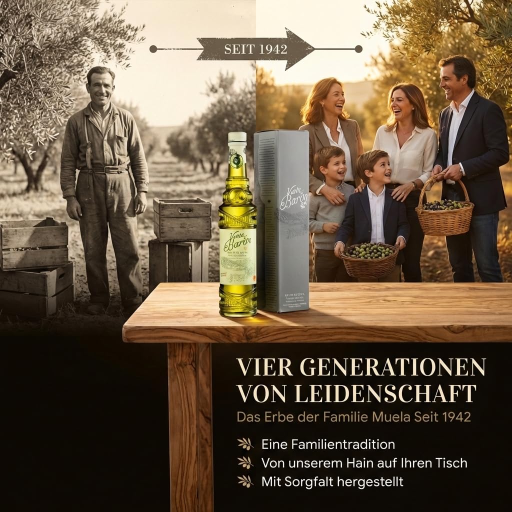 Spanisches Olivenöl Geschenkset DOP Priego de Córdoba - Olivenöl 1 Liter